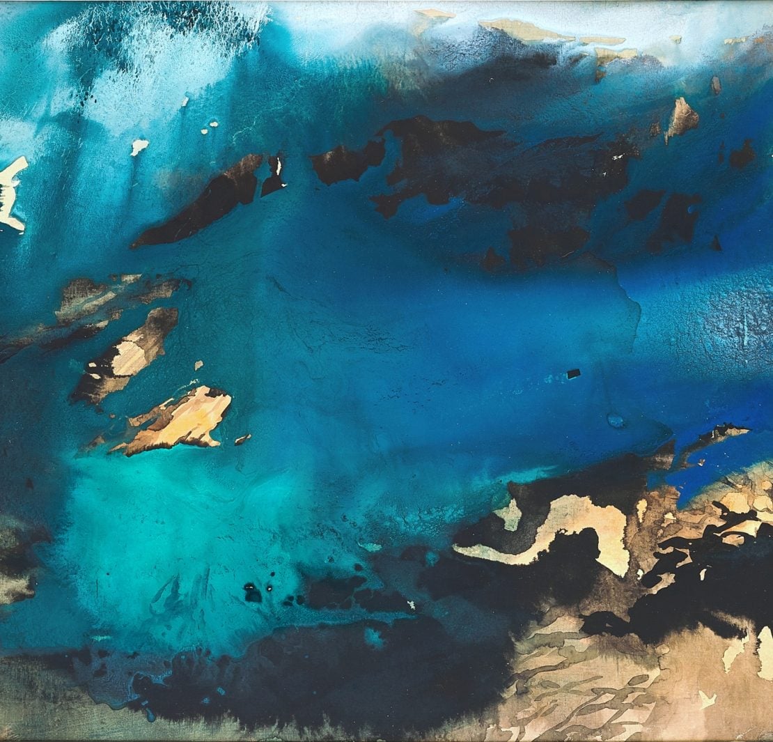 張大千 春雲曉靄